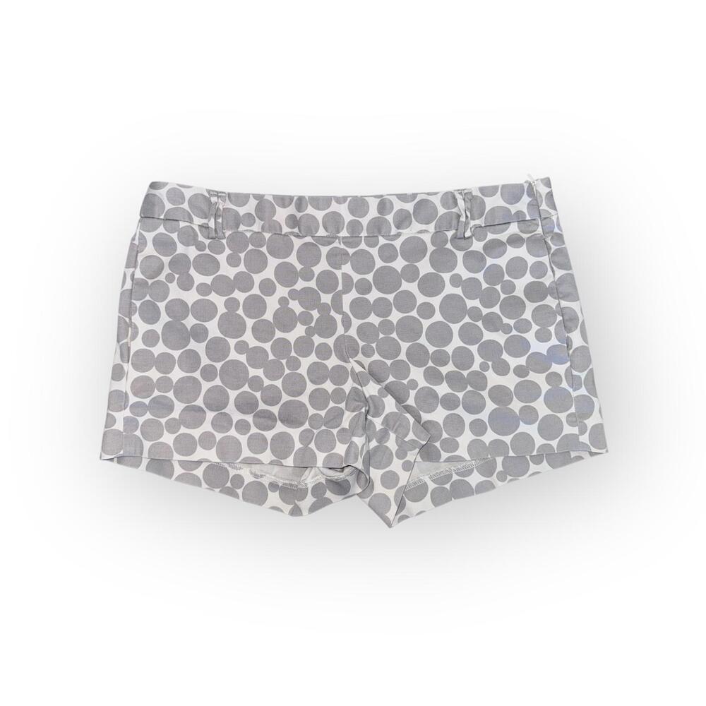 J.Crew‎ Deco Dots 3" Flat Front Shorts | Size 8